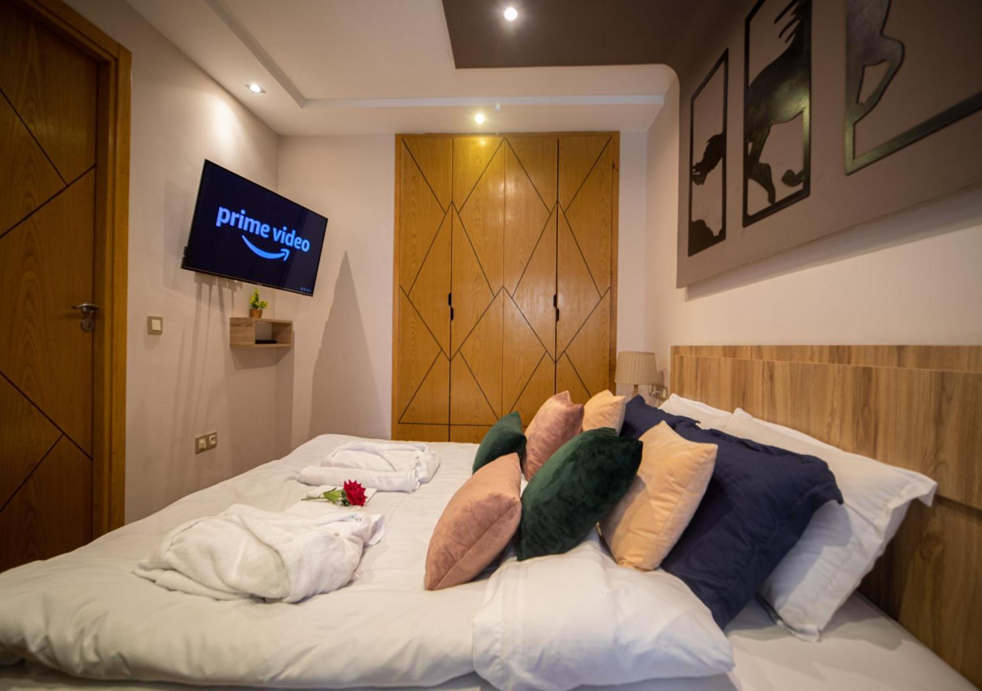 R101- Cosy And Stylish Apartment With King Size Bed- Belvedere Casablanca Exterior foto